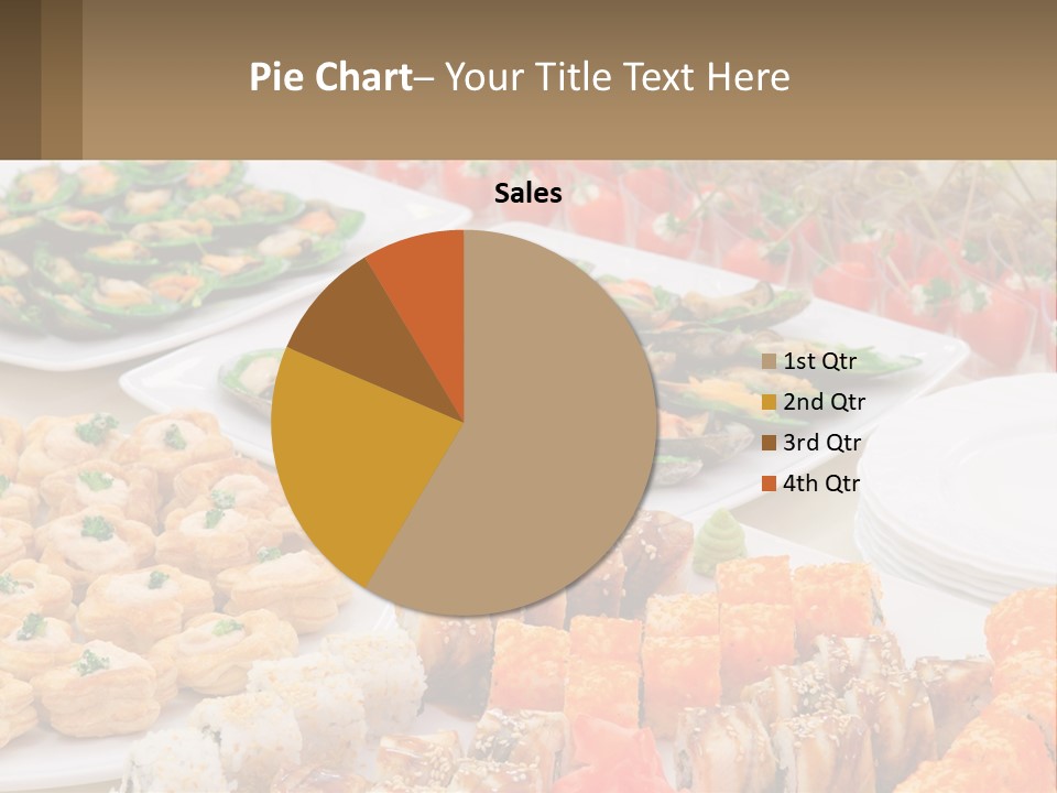 A Table With Plates Of Food On It PowerPoint Template