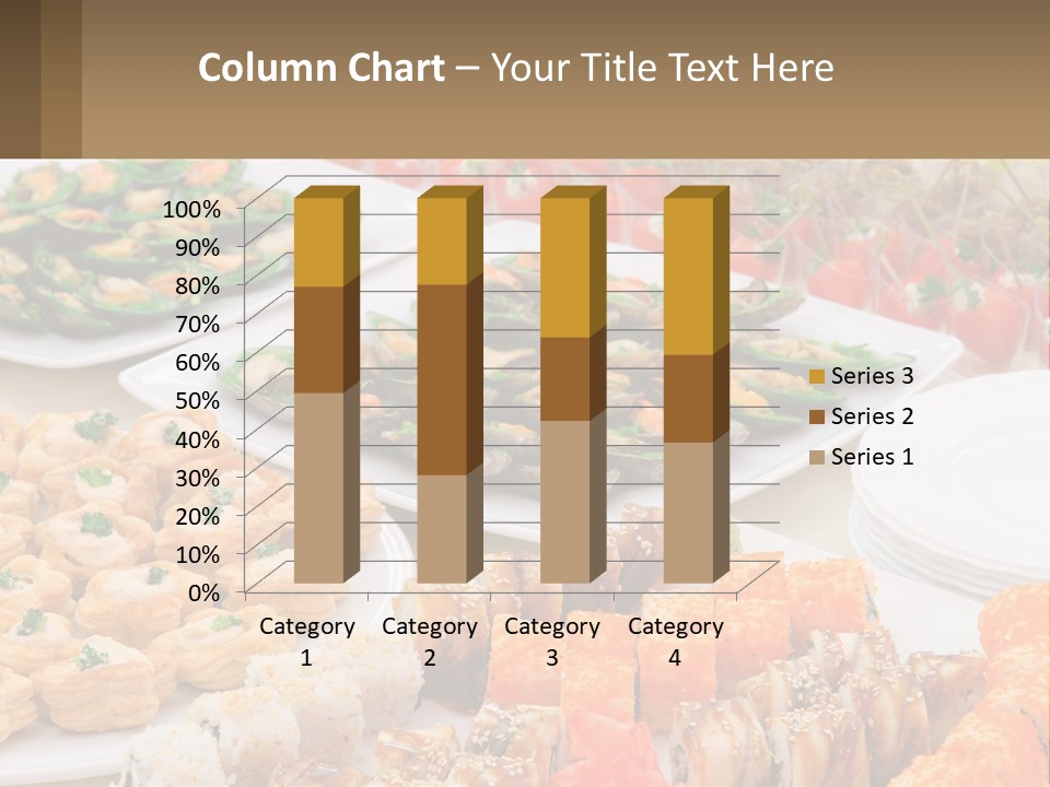 A Table With Plates Of Food On It PowerPoint Template