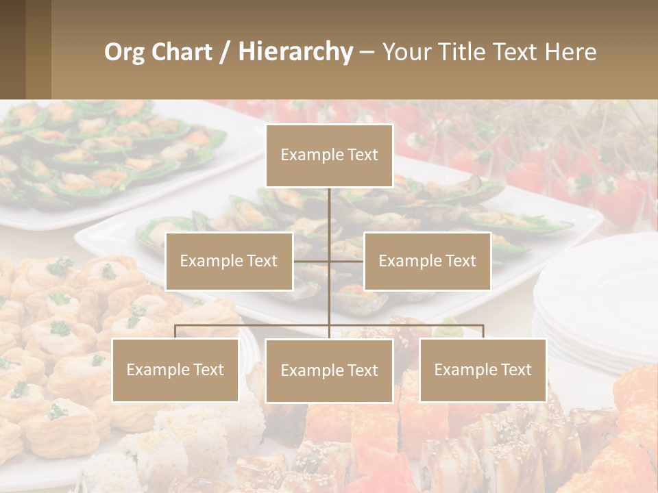 A Table With Plates Of Food On It PowerPoint Template
