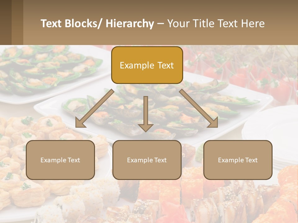 A Table With Plates Of Food On It PowerPoint Template