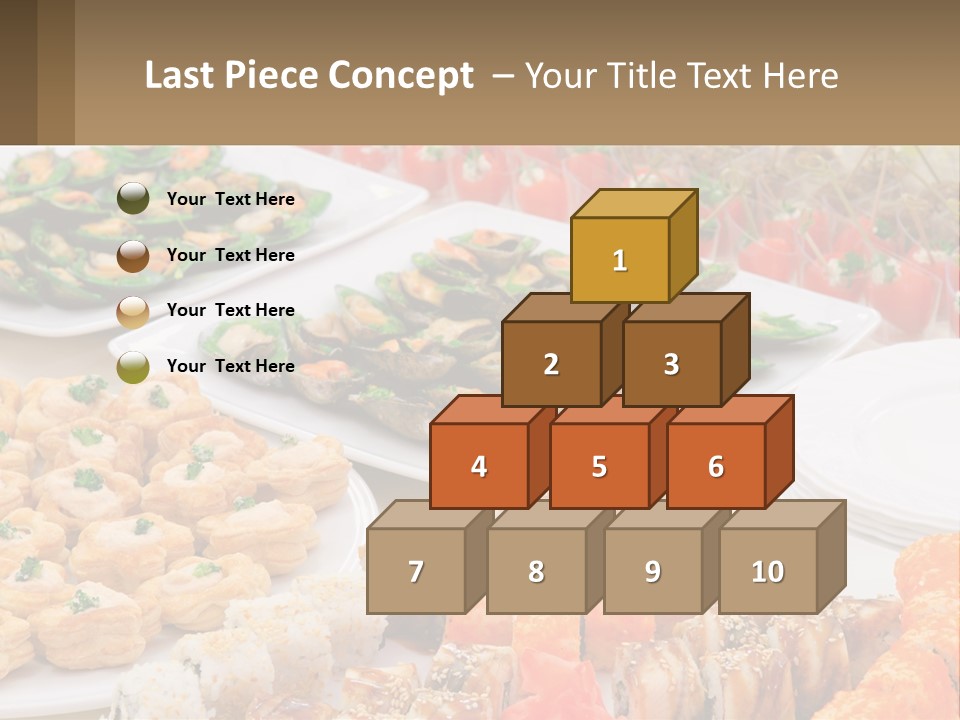 A Table With Plates Of Food On It PowerPoint Template