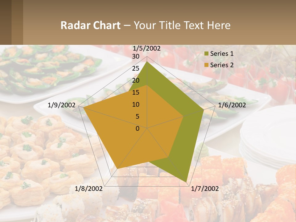 A Table With Plates Of Food On It PowerPoint Template