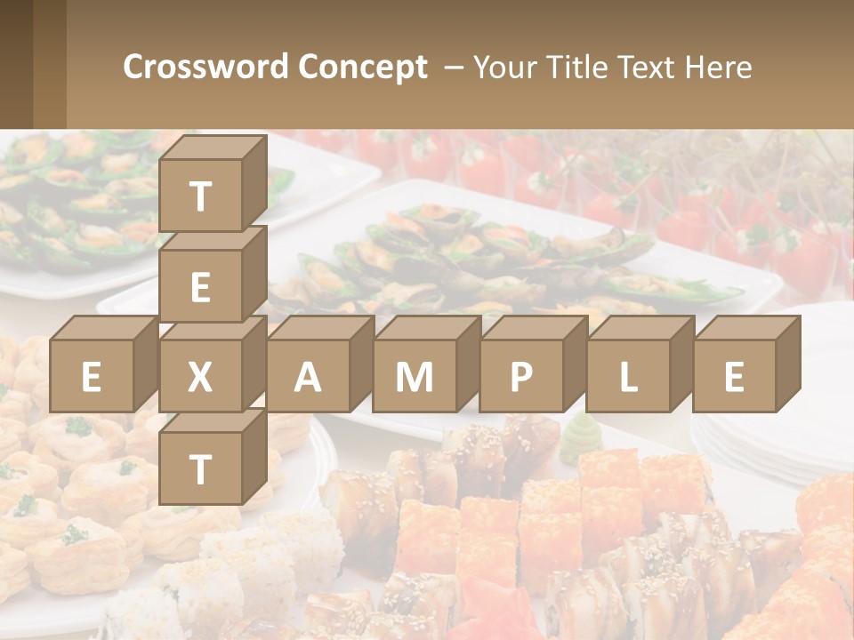 A Table With Plates Of Food On It PowerPoint Template