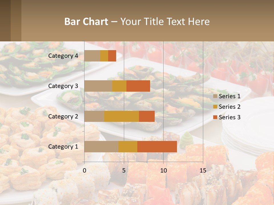 A Table With Plates Of Food On It PowerPoint Template