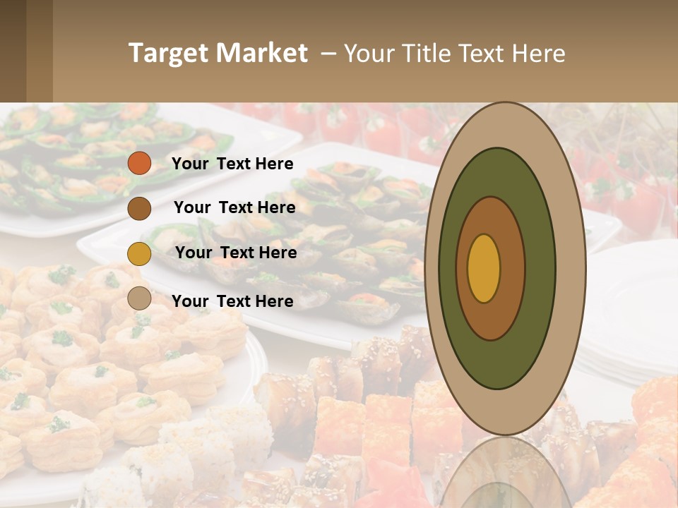 A Table With Plates Of Food On It PowerPoint Template