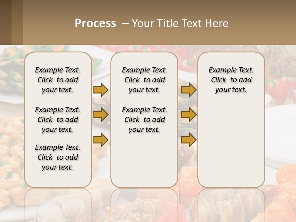 A Table With Plates Of Food On It PowerPoint Template