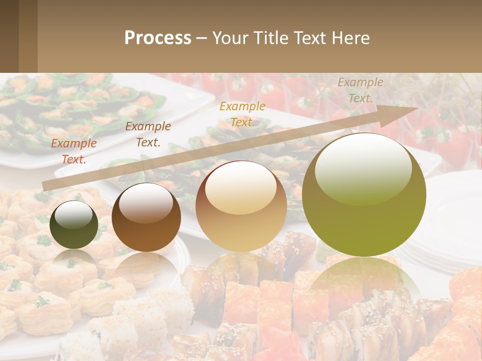 A Table With Plates Of Food On It PowerPoint Template