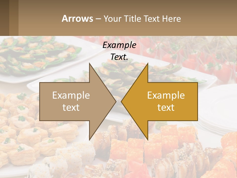 A Table With Plates Of Food On It PowerPoint Template