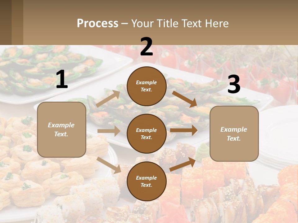 A Table With Plates Of Food On It PowerPoint Template