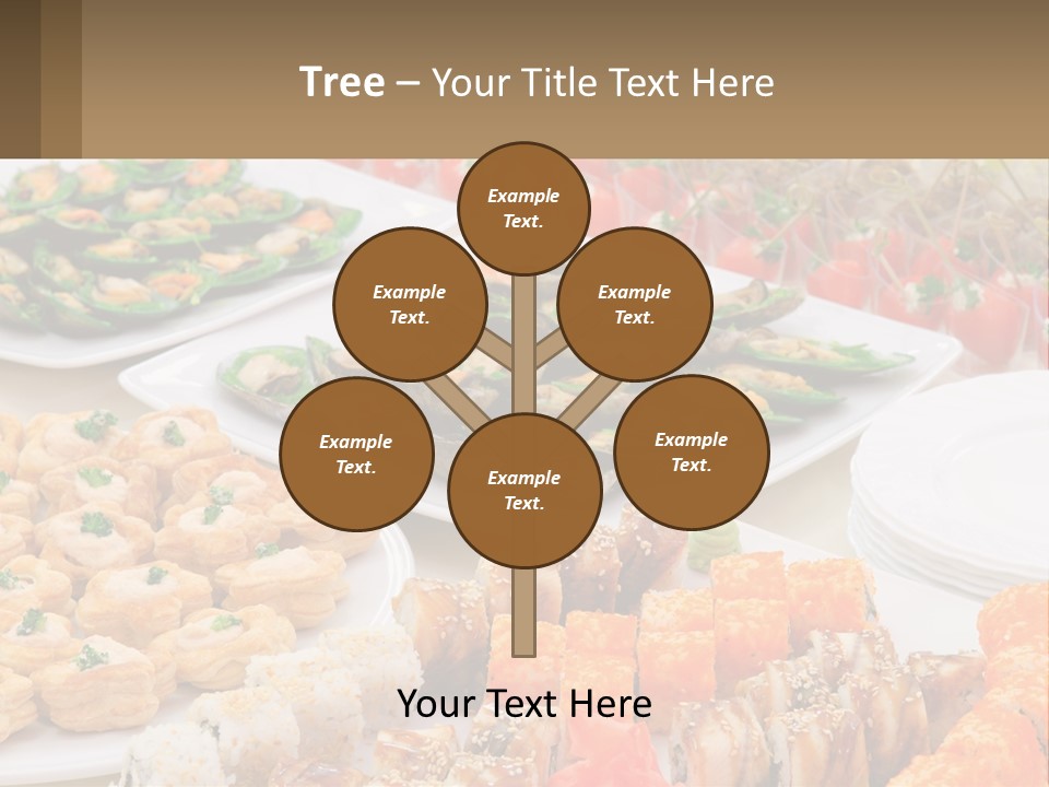 A Table With Plates Of Food On It PowerPoint Template
