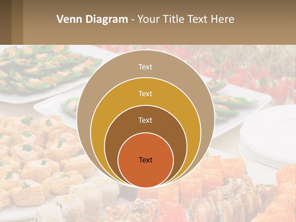 A Table With Plates Of Food On It PowerPoint Template