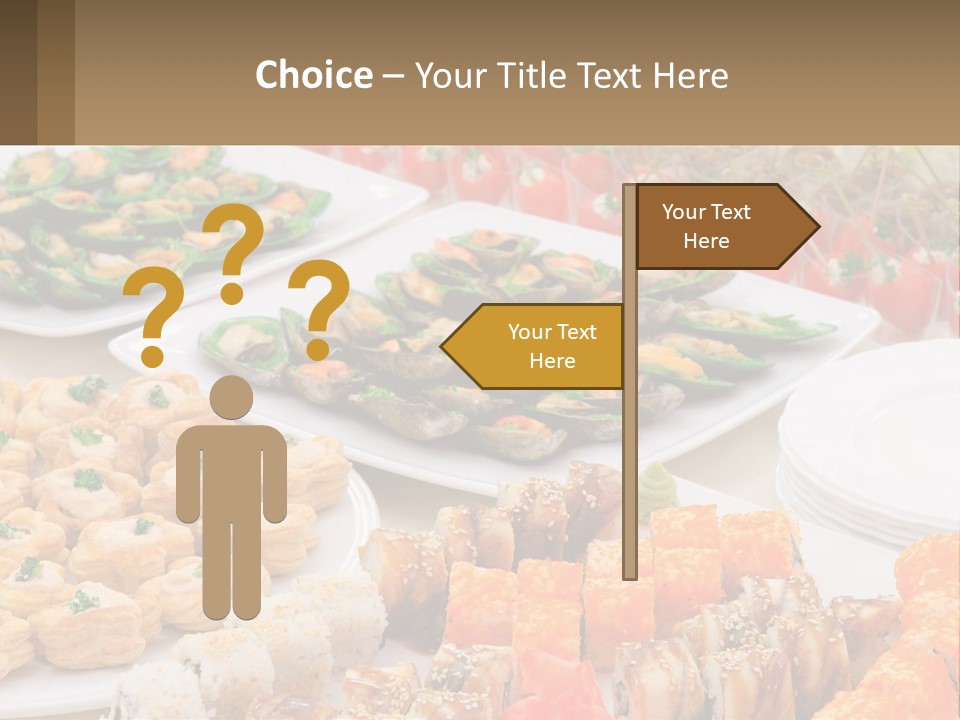 A Table With Plates Of Food On It PowerPoint Template