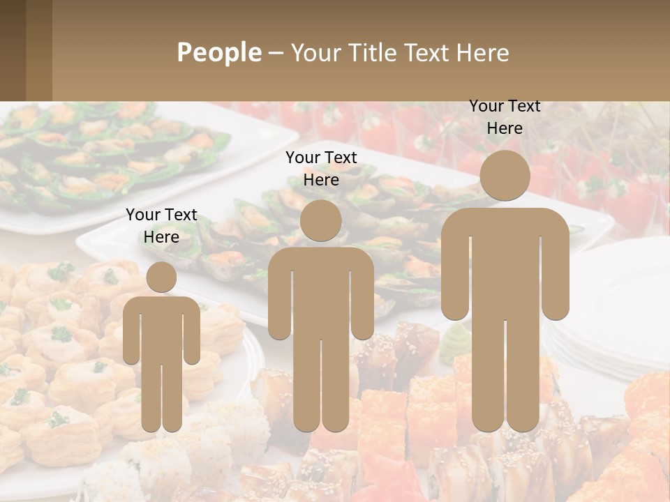 A Table With Plates Of Food On It PowerPoint Template