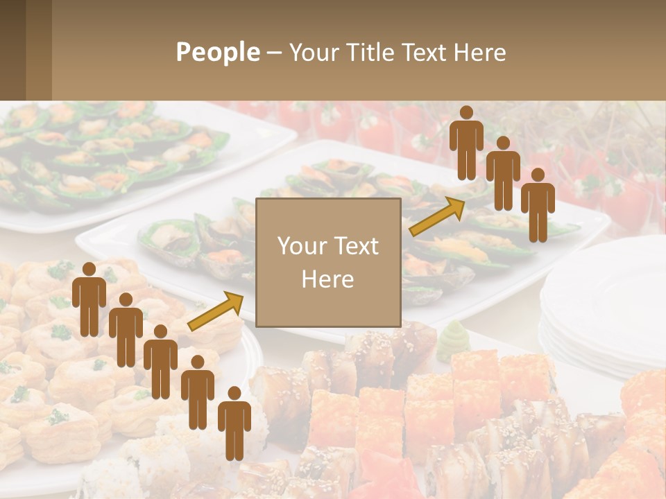 A Table With Plates Of Food On It PowerPoint Template