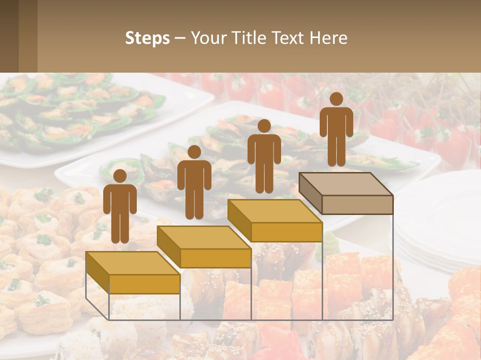 A Table With Plates Of Food On It PowerPoint Template