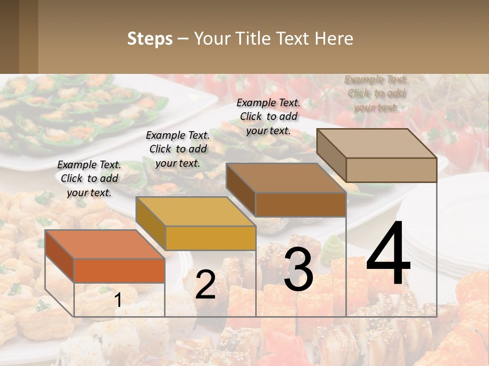 A Table With Plates Of Food On It PowerPoint Template