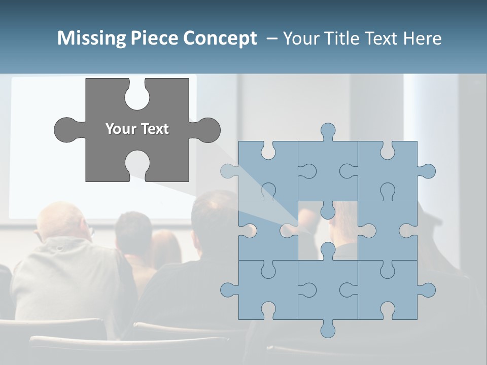 A Woman Giving A Presentation To A Group Of People PowerPoint Template