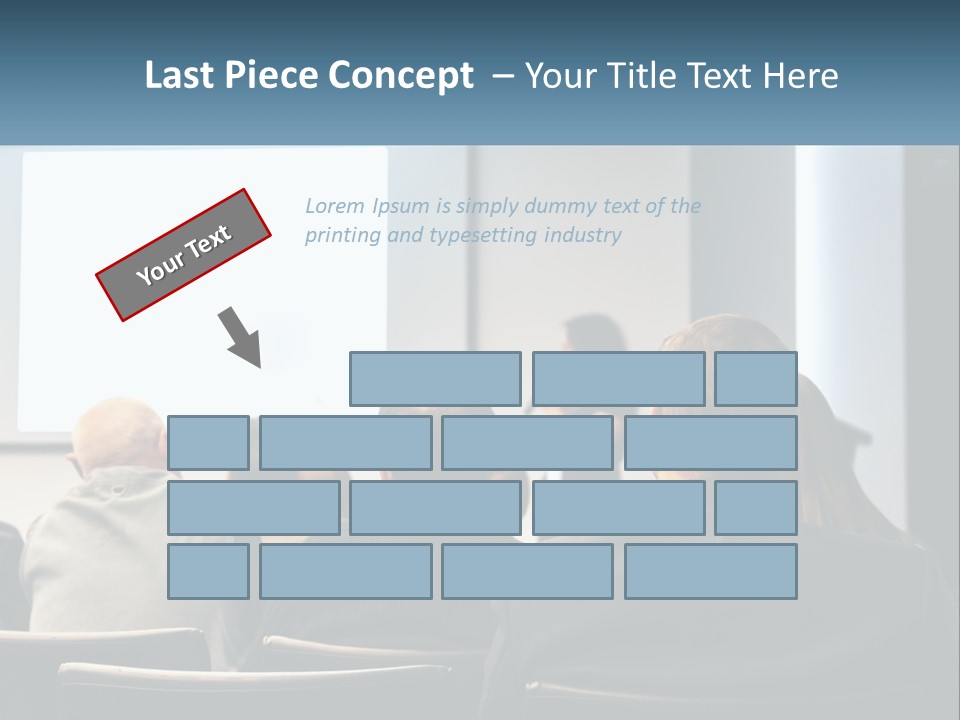 A Woman Giving A Presentation To A Group Of People PowerPoint Template