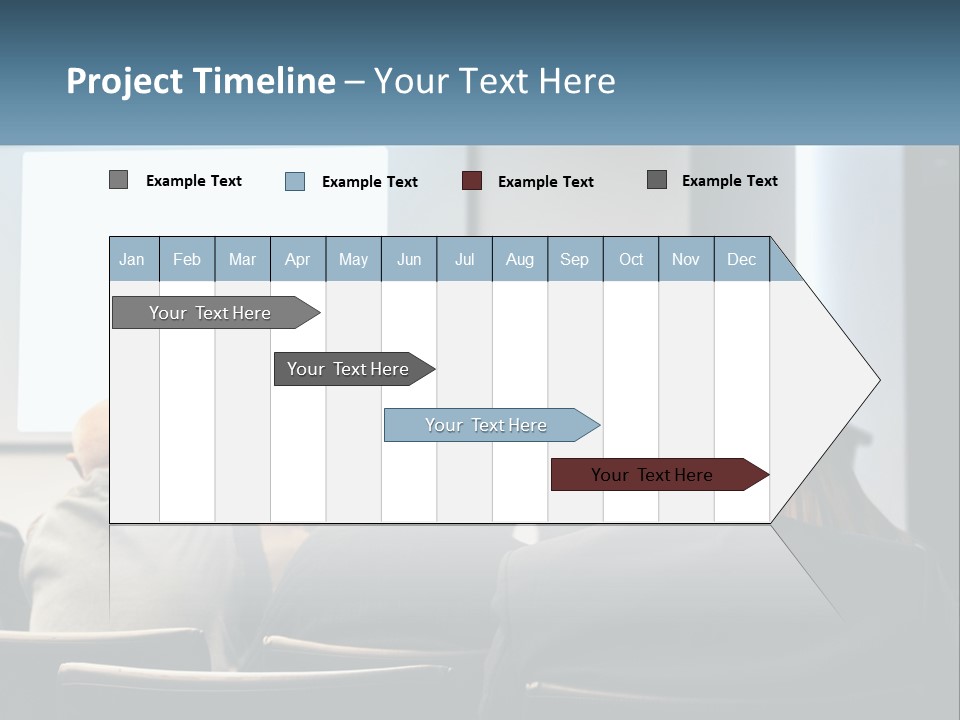 A Woman Giving A Presentation To A Group Of People PowerPoint Template