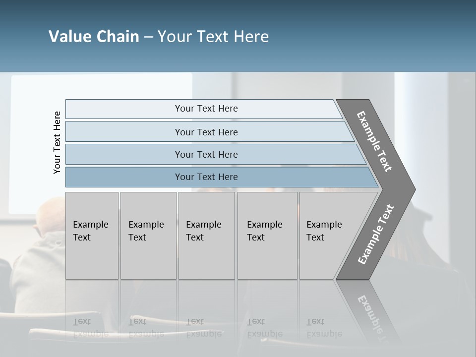 A Woman Giving A Presentation To A Group Of People PowerPoint Template