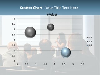 A Woman Giving A Presentation To A Group Of People PowerPoint Template