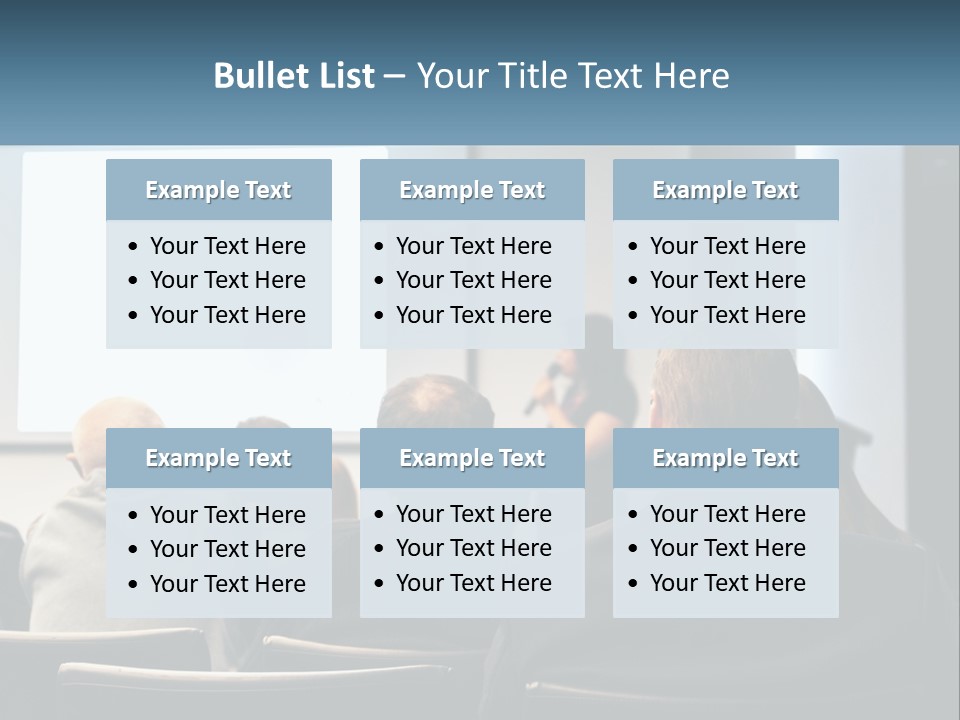 A Woman Giving A Presentation To A Group Of People PowerPoint Template