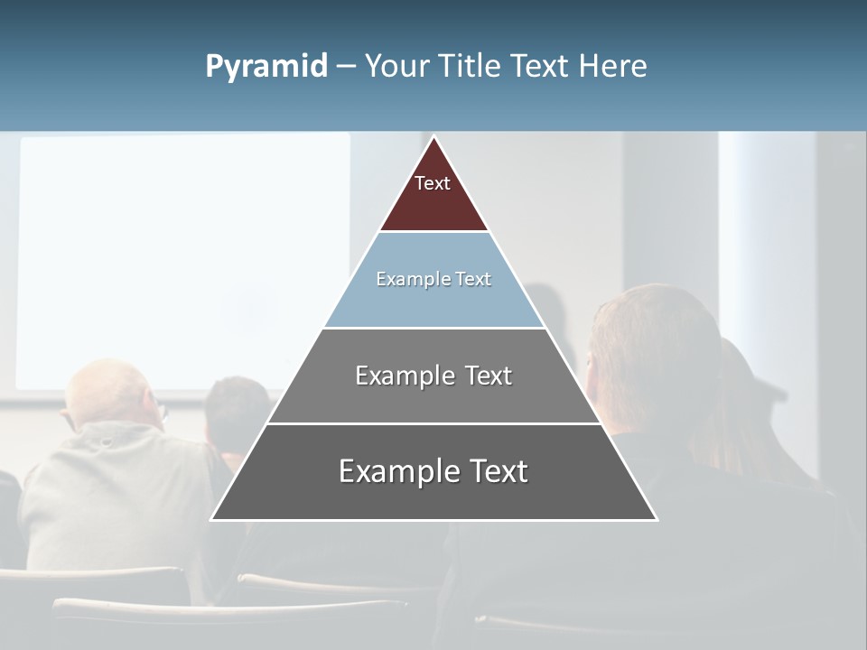 A Woman Giving A Presentation To A Group Of People PowerPoint Template