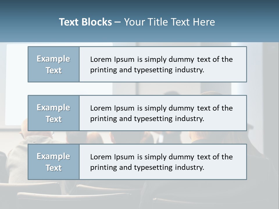 A Woman Giving A Presentation To A Group Of People PowerPoint Template