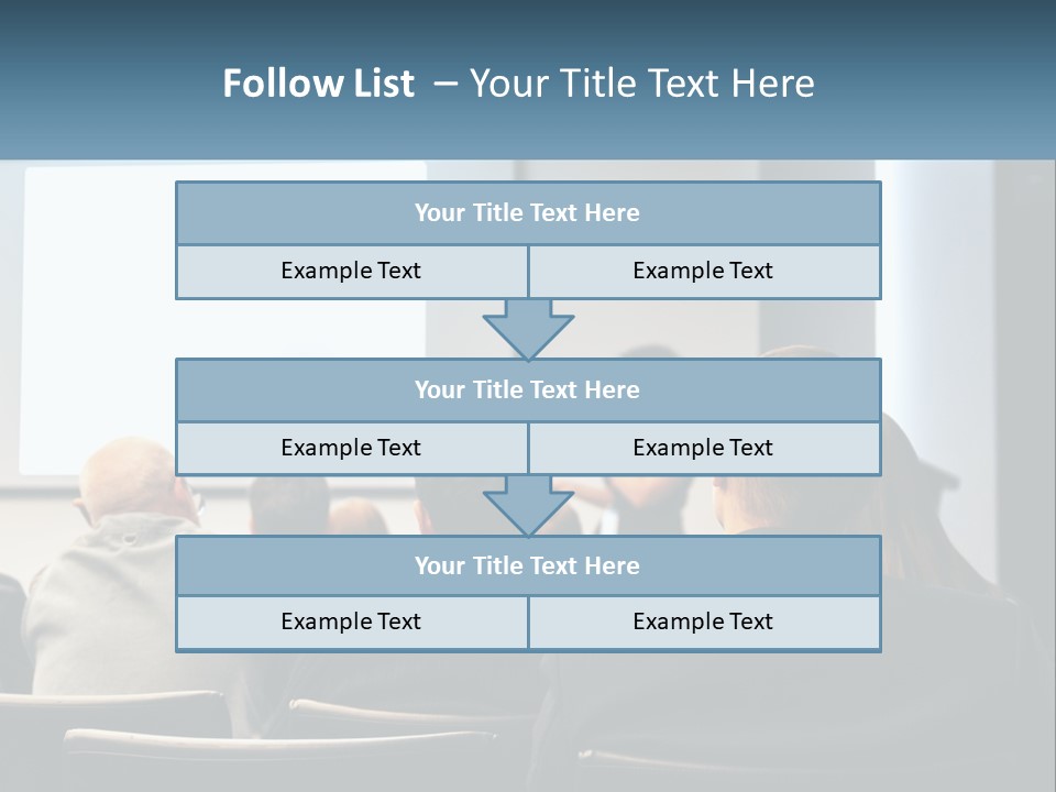 A Woman Giving A Presentation To A Group Of People PowerPoint Template