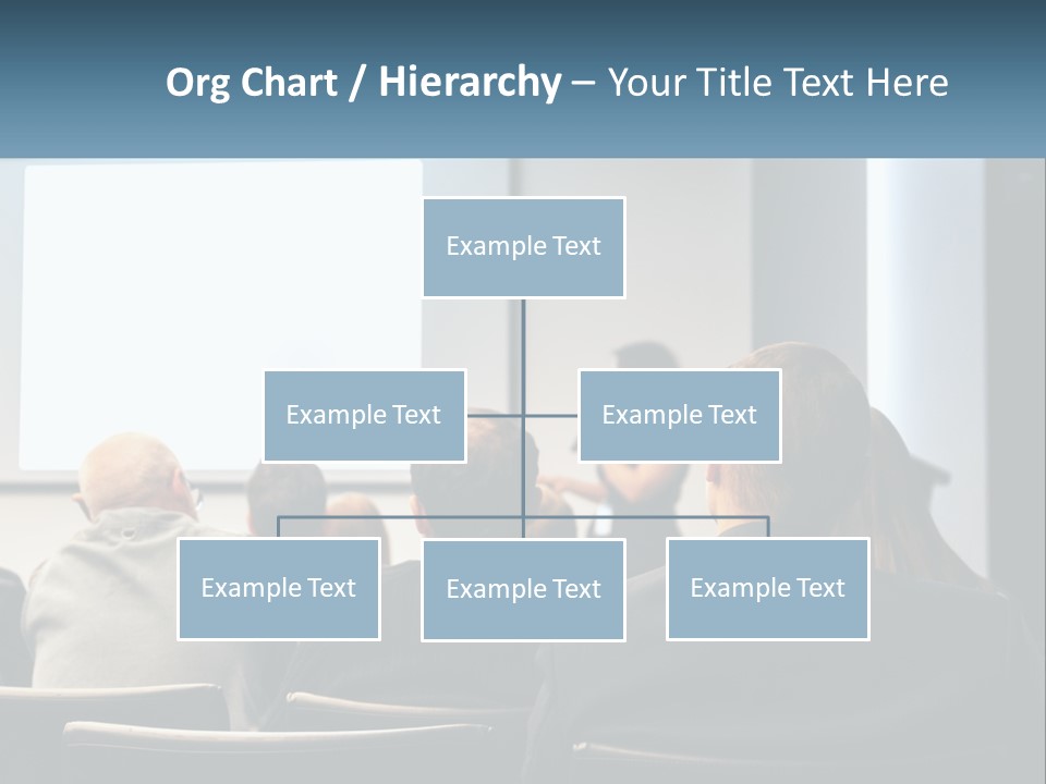 A Woman Giving A Presentation To A Group Of People PowerPoint Template