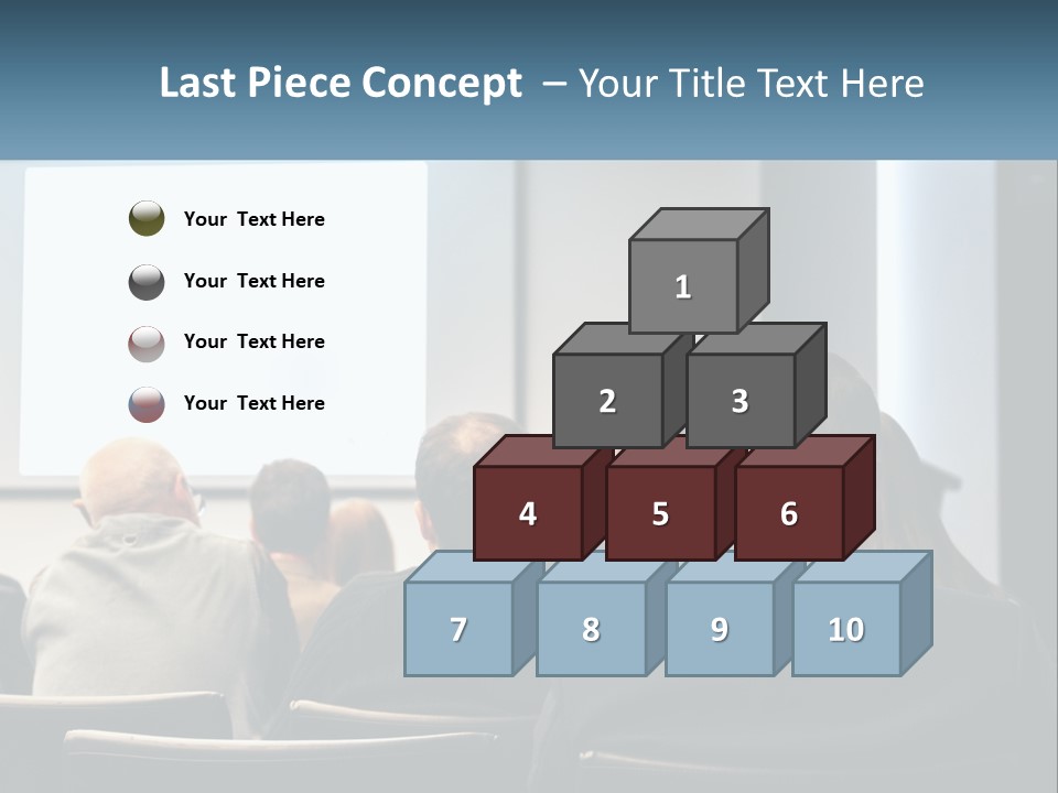 A Woman Giving A Presentation To A Group Of People PowerPoint Template