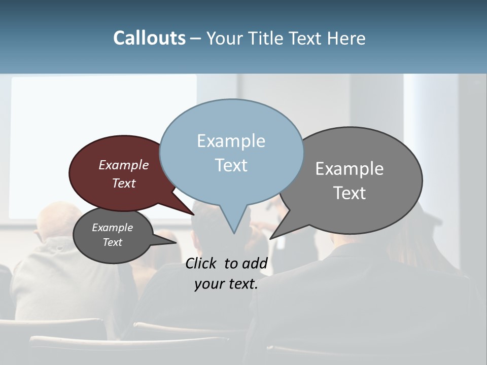 A Woman Giving A Presentation To A Group Of People PowerPoint Template