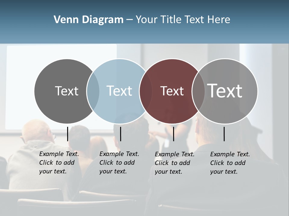 A Woman Giving A Presentation To A Group Of People PowerPoint Template