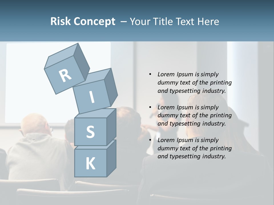 A Woman Giving A Presentation To A Group Of People PowerPoint Template