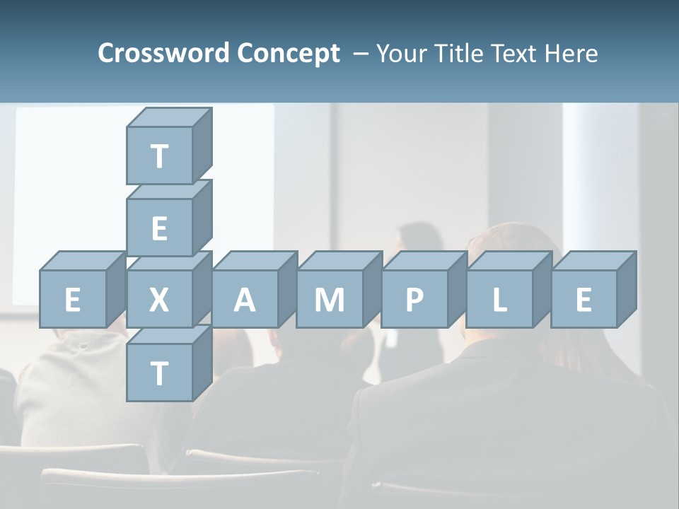 A Woman Giving A Presentation To A Group Of People PowerPoint Template