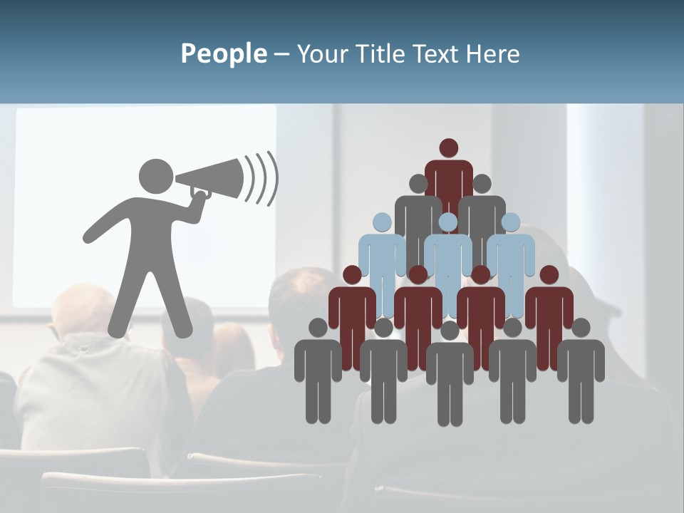 A Woman Giving A Presentation To A Group Of People PowerPoint Template