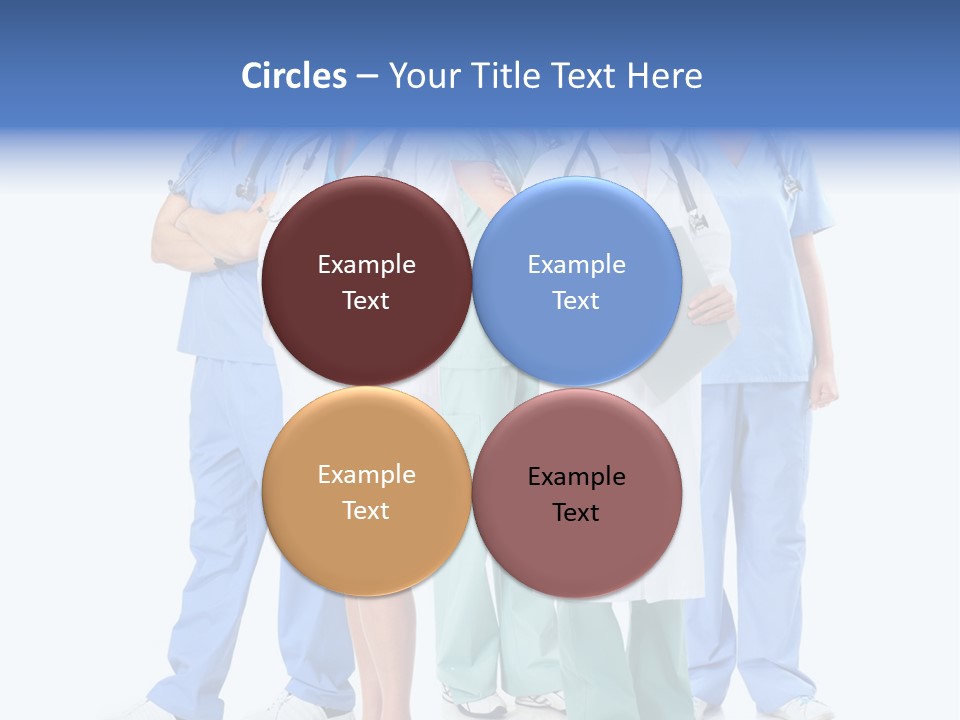 A Group Of Medical Professionals Standing Together PowerPoint Template