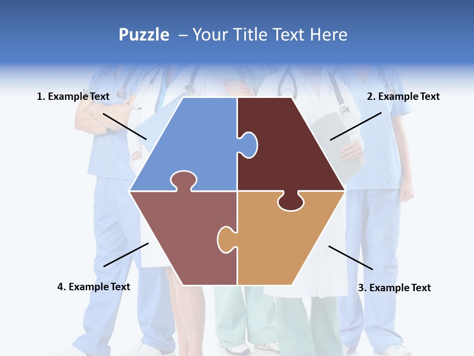 A Group Of Medical Professionals Standing Together PowerPoint Template