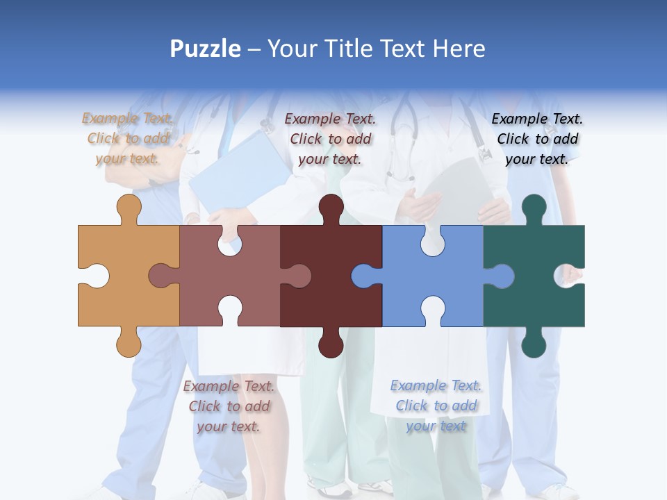 A Group Of Medical Professionals Standing Together PowerPoint Template