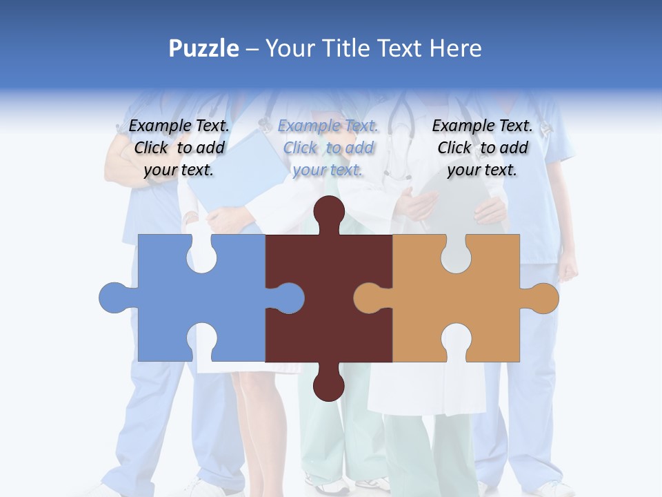 A Group Of Medical Professionals Standing Together PowerPoint Template