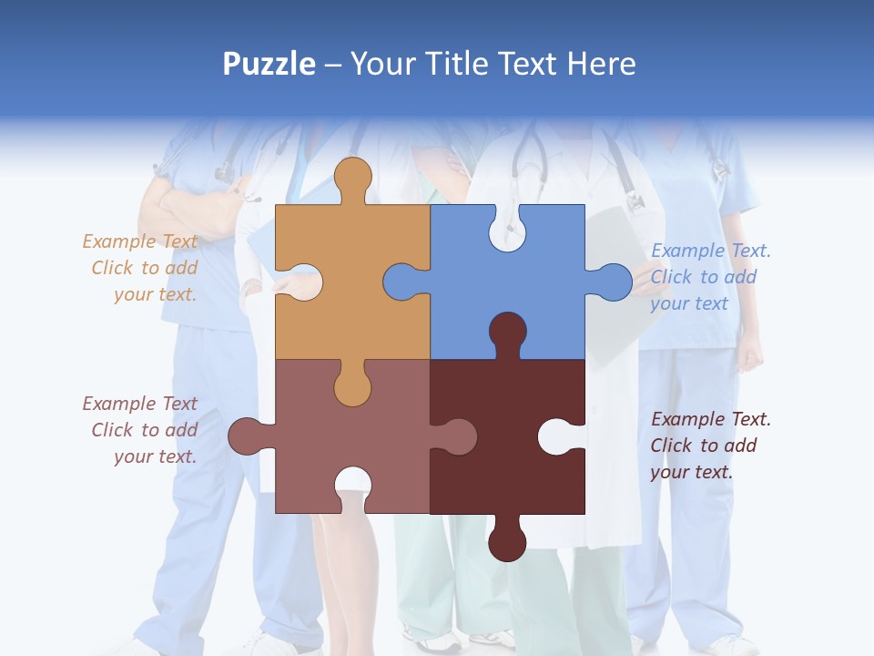 A Group Of Medical Professionals Standing Together PowerPoint Template