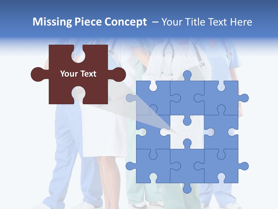 A Group Of Medical Professionals Standing Together PowerPoint Template