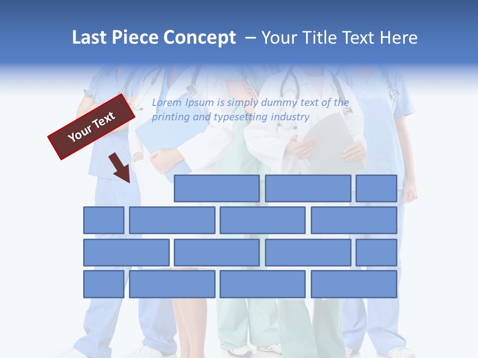 A Group Of Medical Professionals Standing Together PowerPoint Template