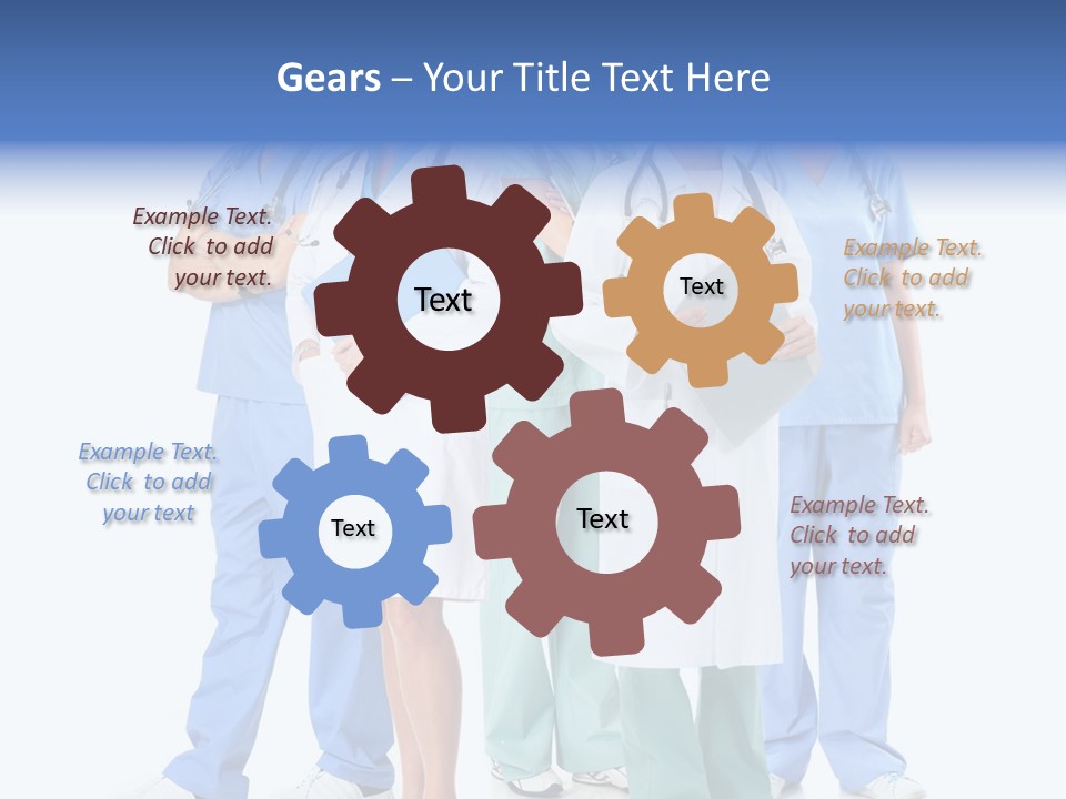 A Group Of Medical Professionals Standing Together PowerPoint Template