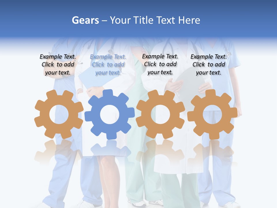 A Group Of Medical Professionals Standing Together PowerPoint Template