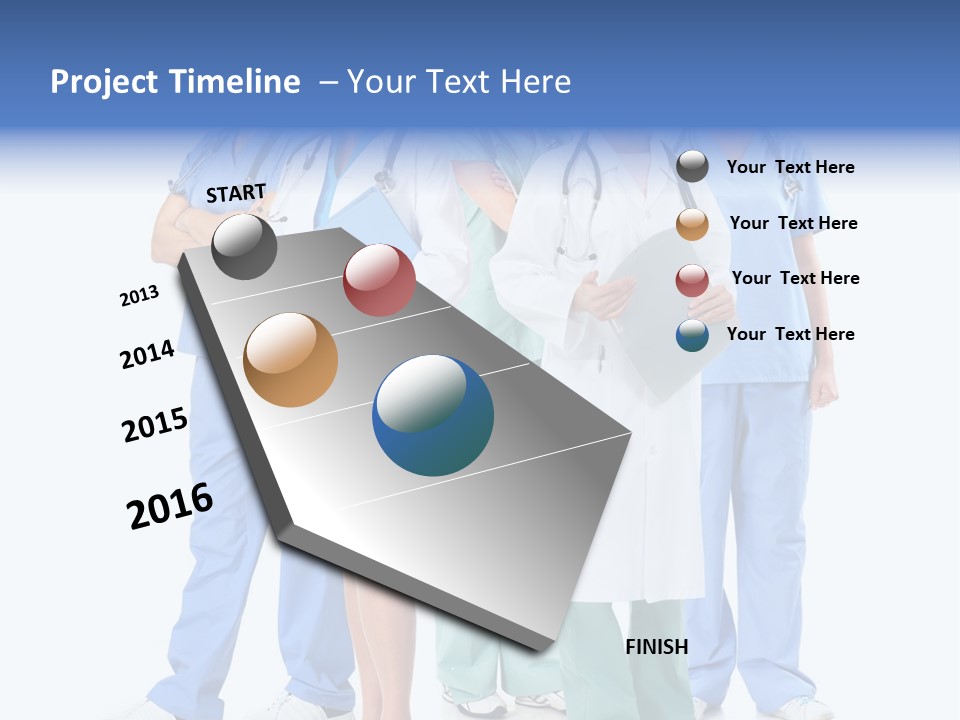 A Group Of Medical Professionals Standing Together PowerPoint Template