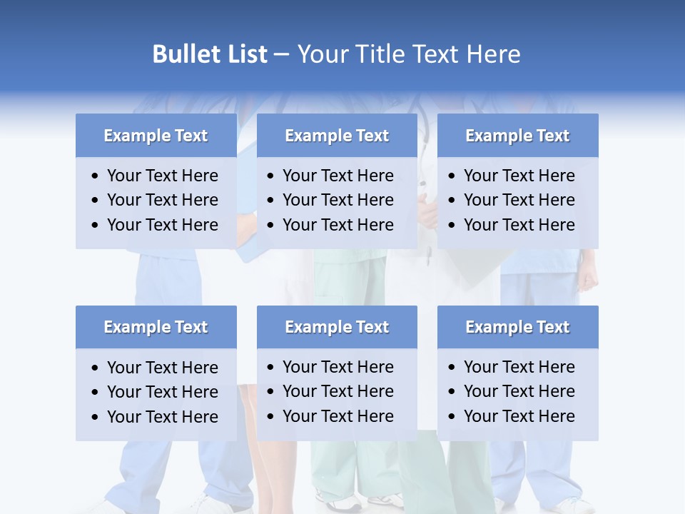 A Group Of Medical Professionals Standing Together PowerPoint Template