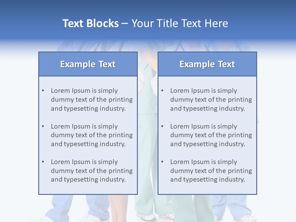 A Group Of Medical Professionals Standing Together PowerPoint Template