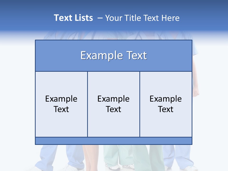 A Group Of Medical Professionals Standing Together PowerPoint Template