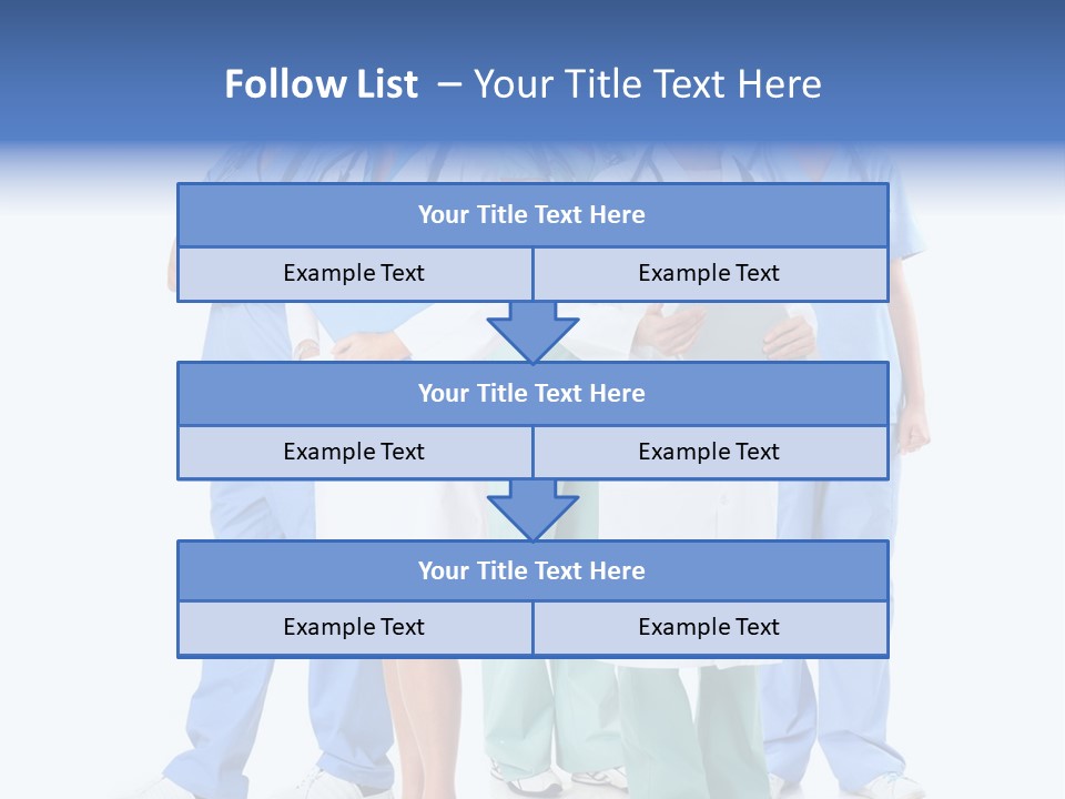 A Group Of Medical Professionals Standing Together PowerPoint Template